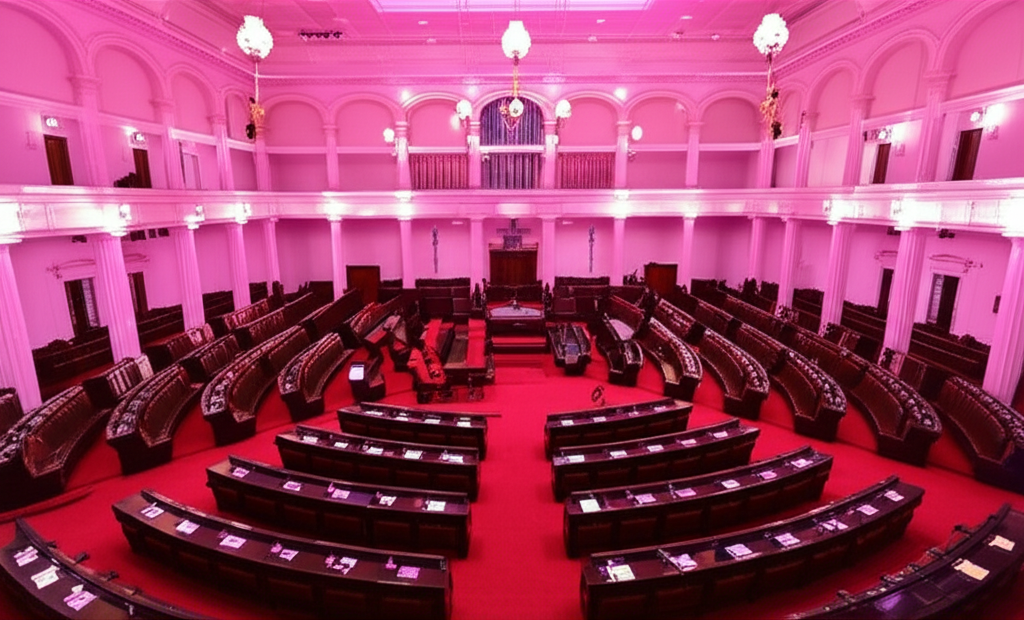 පාර්ලිමේන්තුව අද රෝස පැහැයක් ගනියි