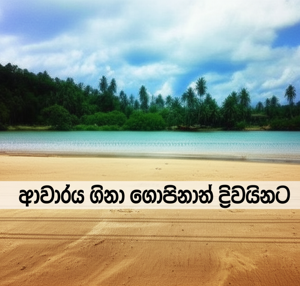 ආචාර්ය ගීතා ගෝපිනාත් දිවයිනට
