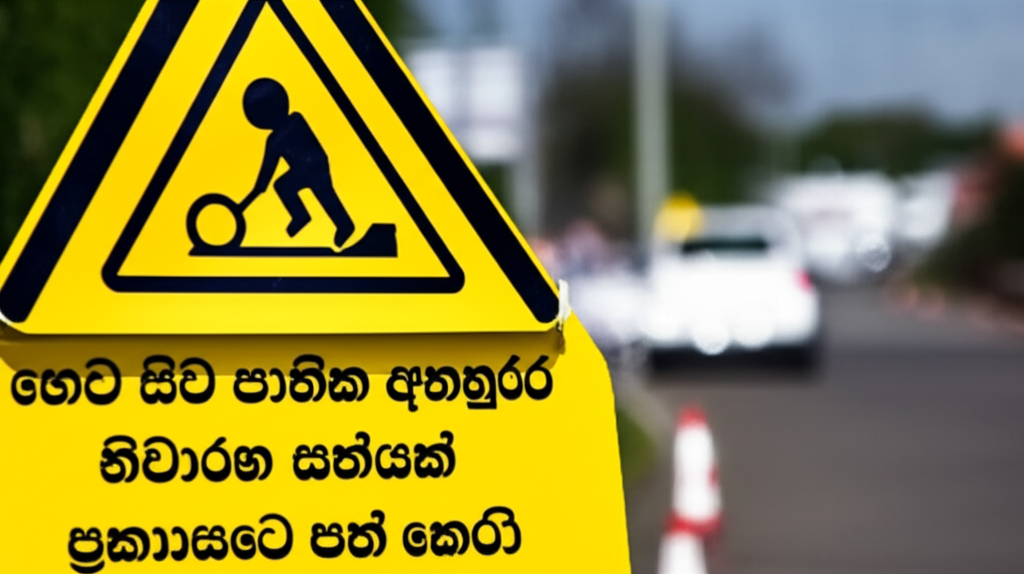 හෙට සිට ජාතික අනතුරු නිවාරණ සතියක් ප්රකාශයට පත් කෙරේ