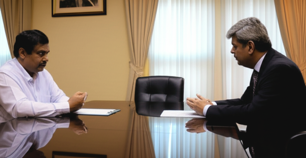 ලෝක ආහාර වැඩසටහනේ මෙරට නියෝජිත අධ්යක්ෂ පිලිප් වෝඩ් මහතා සහ සෞඛ්ය හා ජනමාධ්ය අමාත්යවරයා අතර හමුවක්