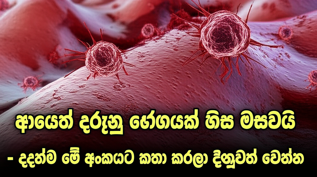 ආයෙත් දරුණු රෝගයක් හිස ඔසවයි - දැන්ම මේ අංකයට කතා කරලා දැනුවත් වෙන්න