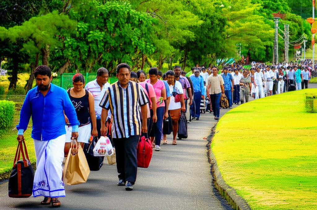 වසරේ ගතවූ කාලය තුළ මෙරටට පැමිණ ඇති සංචාරකයින් සංඛ්යාව දස ලක්ෂ හැත්ත දහස ඉක්මවයි.